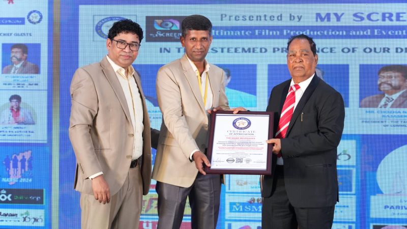 Namma Area Business Super Star Award and secured a place in the Grand Universe Book of Records